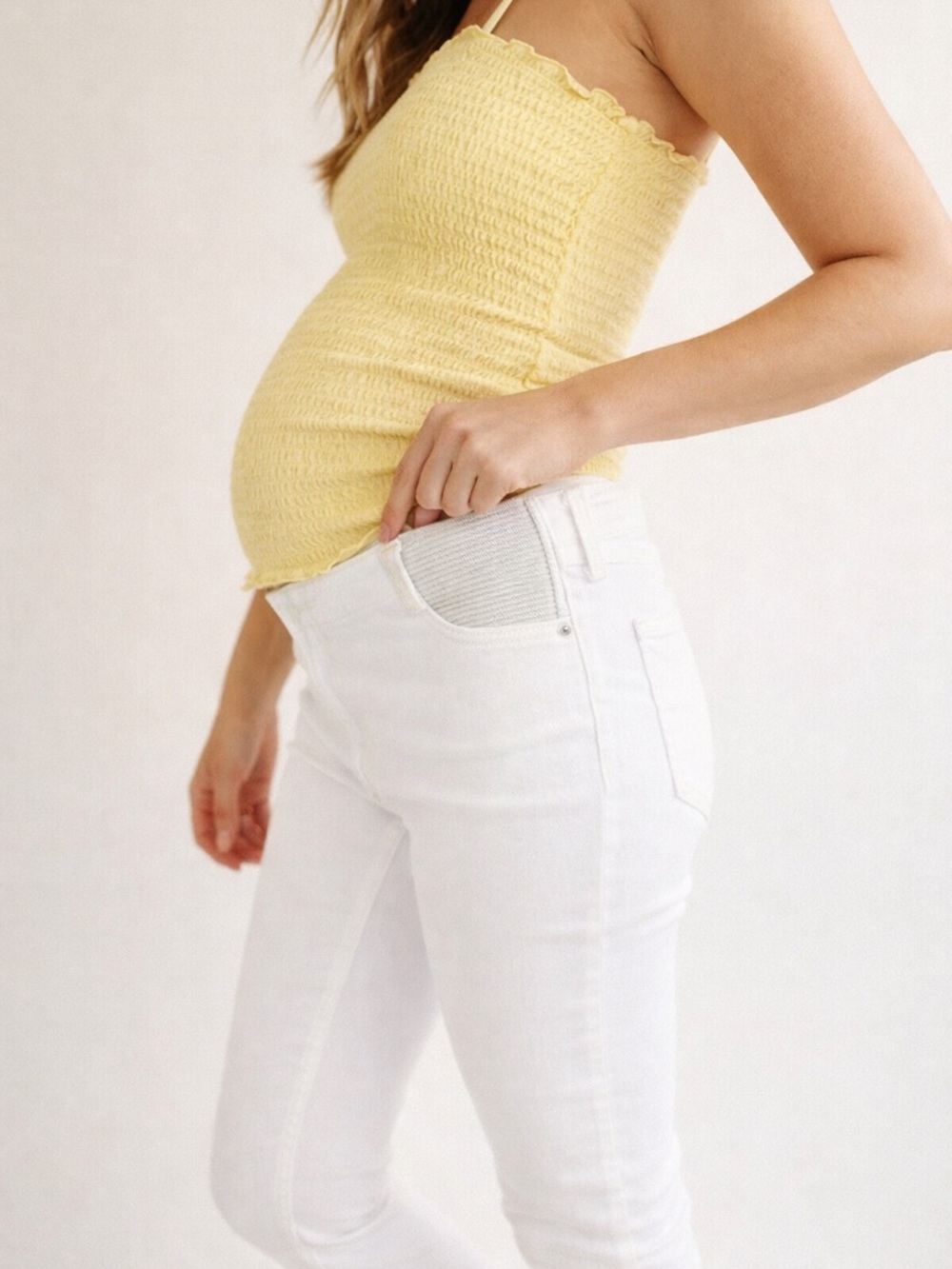 W Citizens of Humanity Avedon Ultra Skinny White Jeans Size 30 Stretch Waist